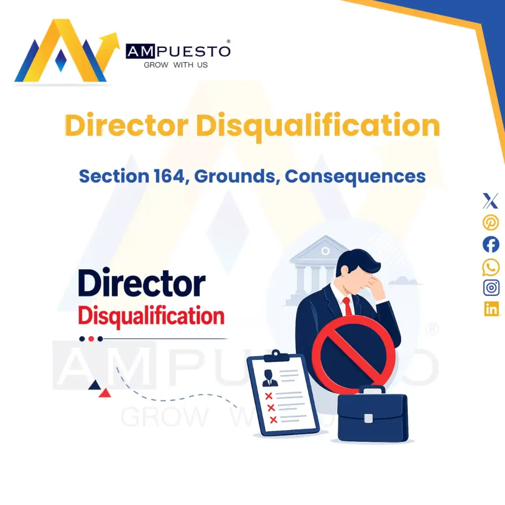 Director Disqualification- Section 164, Grounds, Consequences