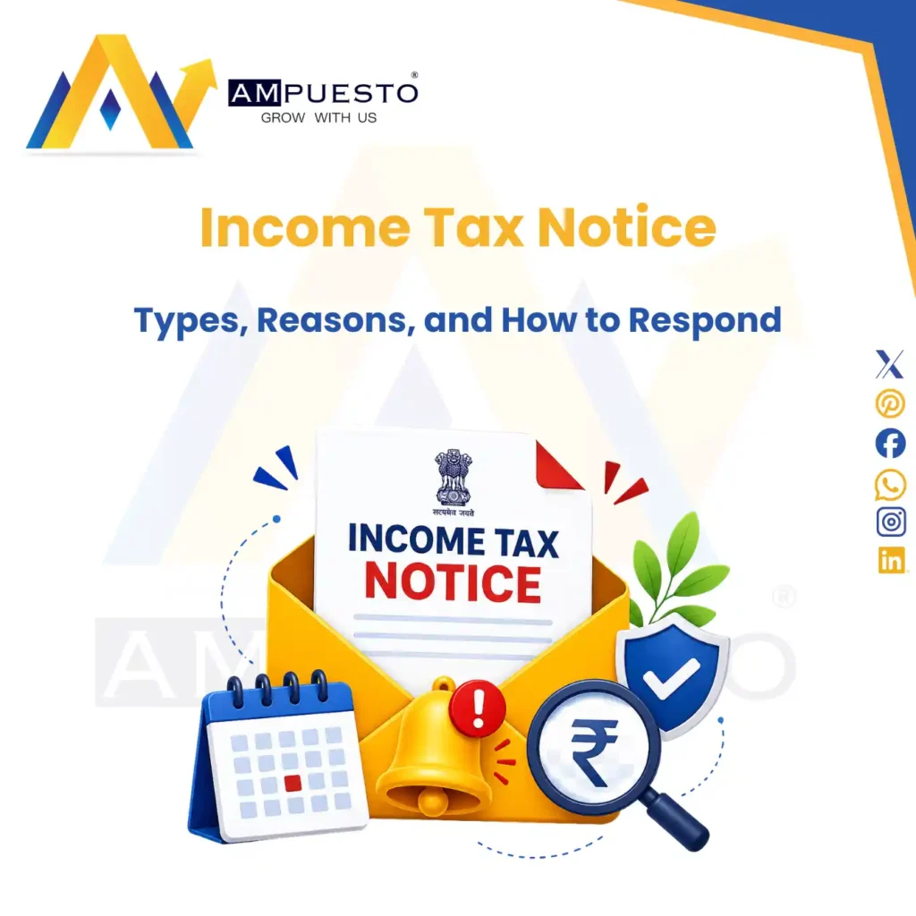 Income Tax Notice- Types, Reasons, and How to Respond